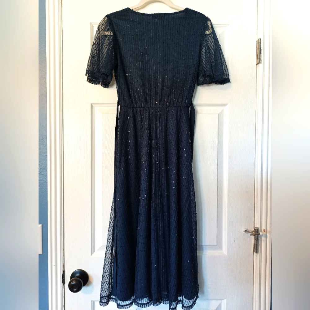 June and Hudson Navy Party Dress - Picture 2 of 9